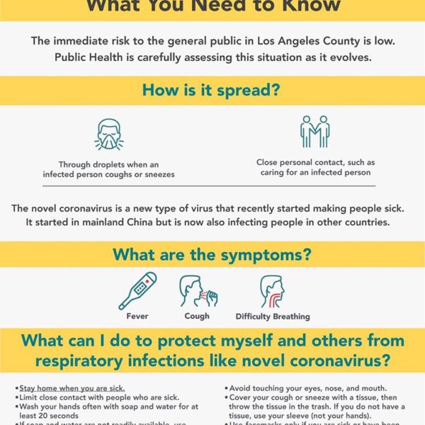 NOVEL CORONA VIRUS, WHAT YOU NEED TO KNOW