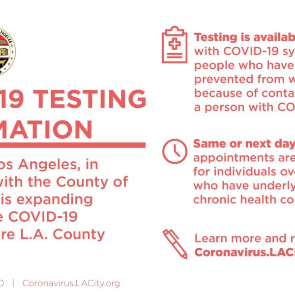 COVID-19 TestingInformation, Message From Councilmember Curren D Price Jr Of The New 9th District