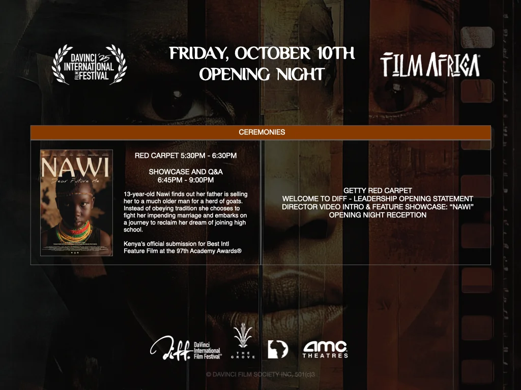 FilmAfrica Headlines DaVinci International Film Festival Opening Night at The Grove